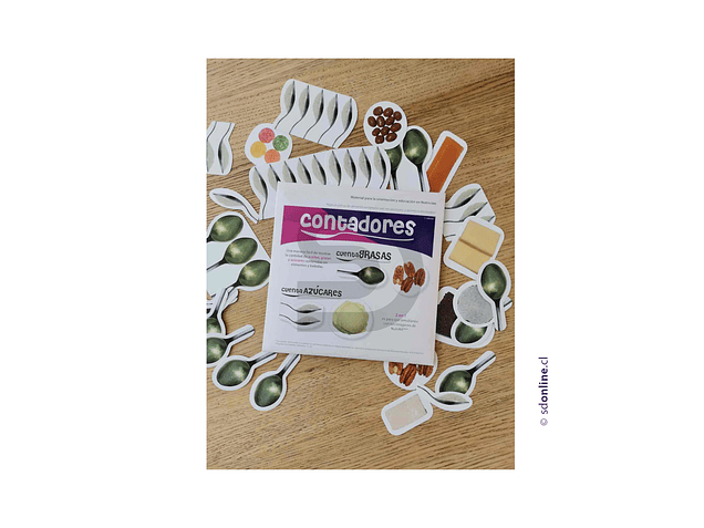 Contador de grasa y azúcar en alimentos 1