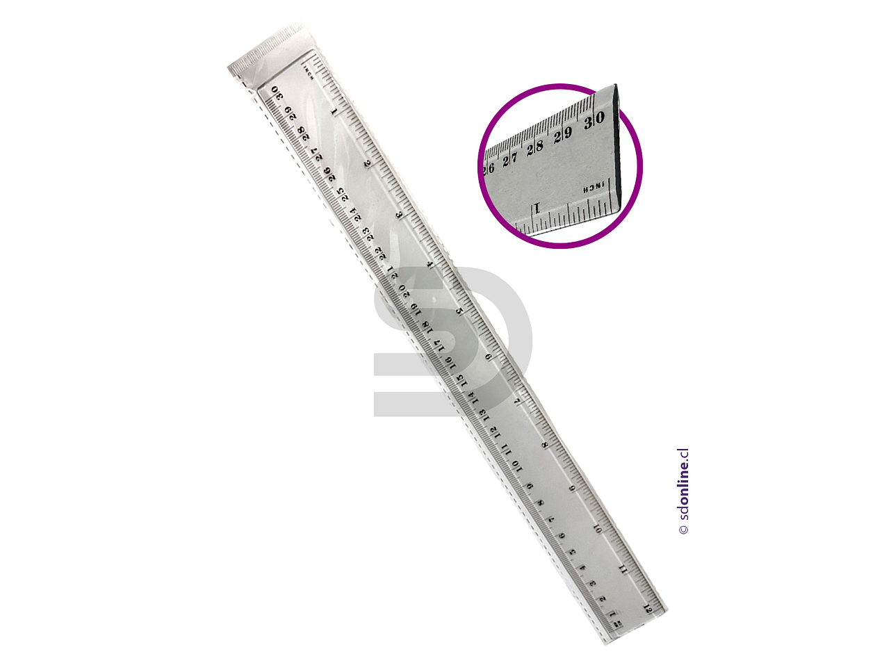 Regla plástica de 30 cm. 1