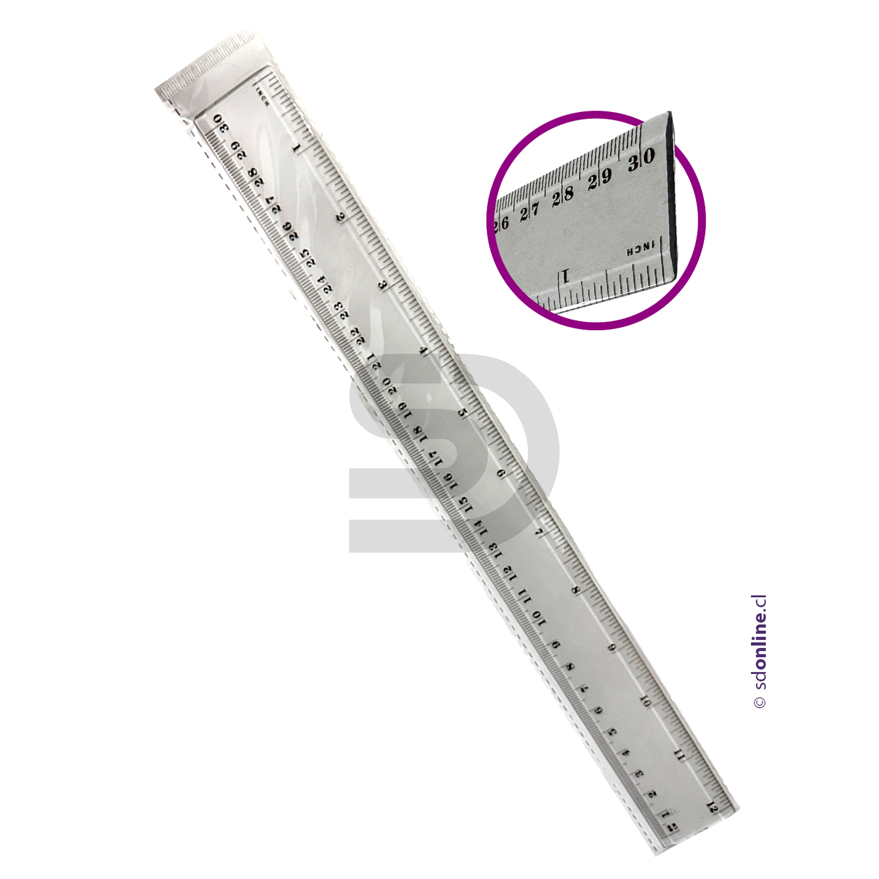 Regla plástica de 30 cm. 1