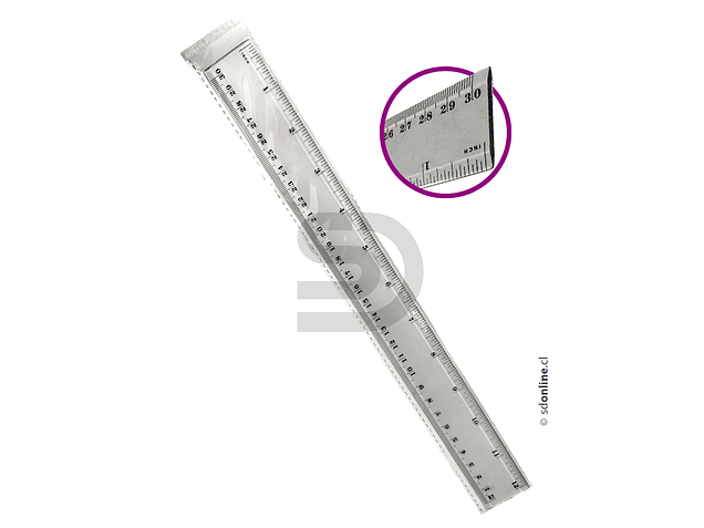 Regla plástica de 30 cm. 1