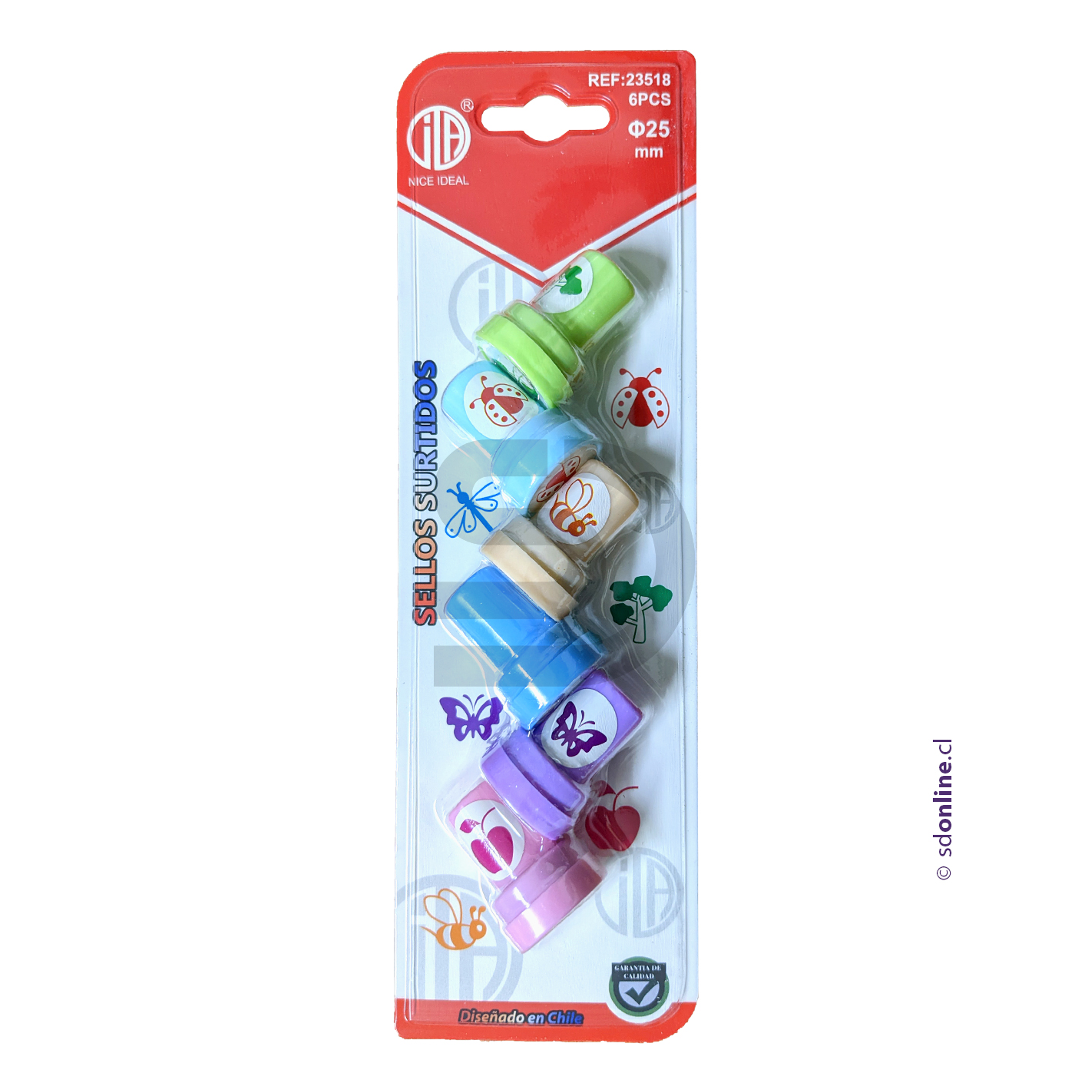 Sets timbres infantiles 6 unidades surtidos 1