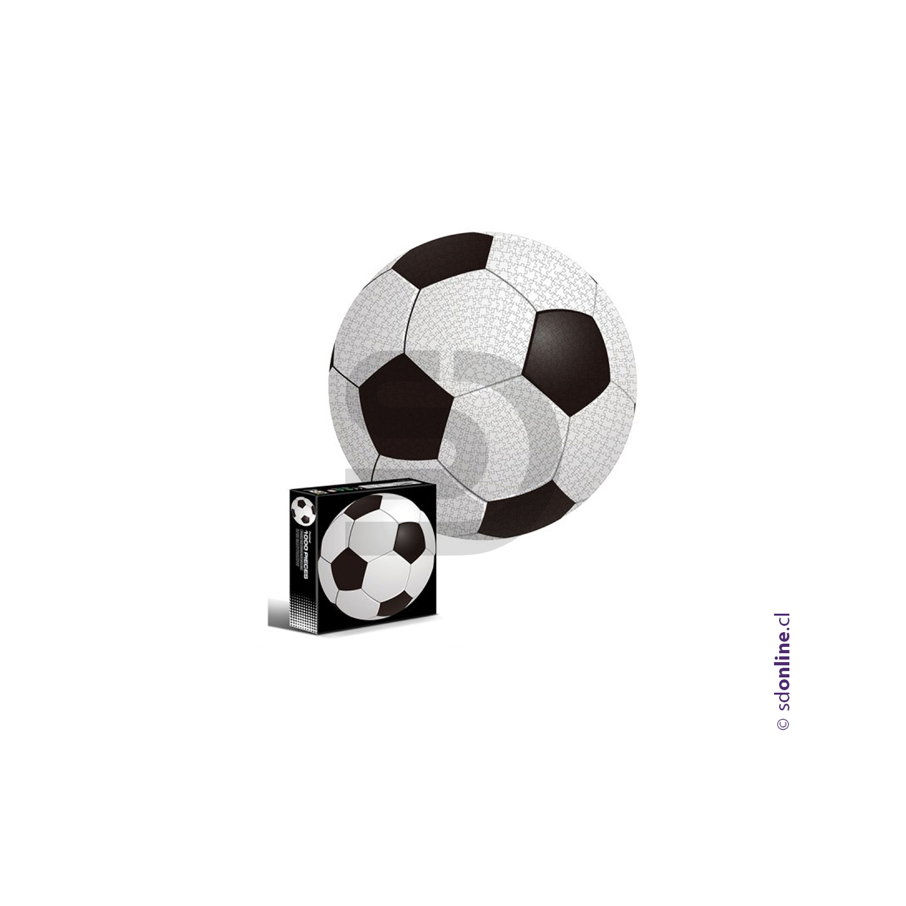 Puzzle pelota de football 1000 Pzs circular 1