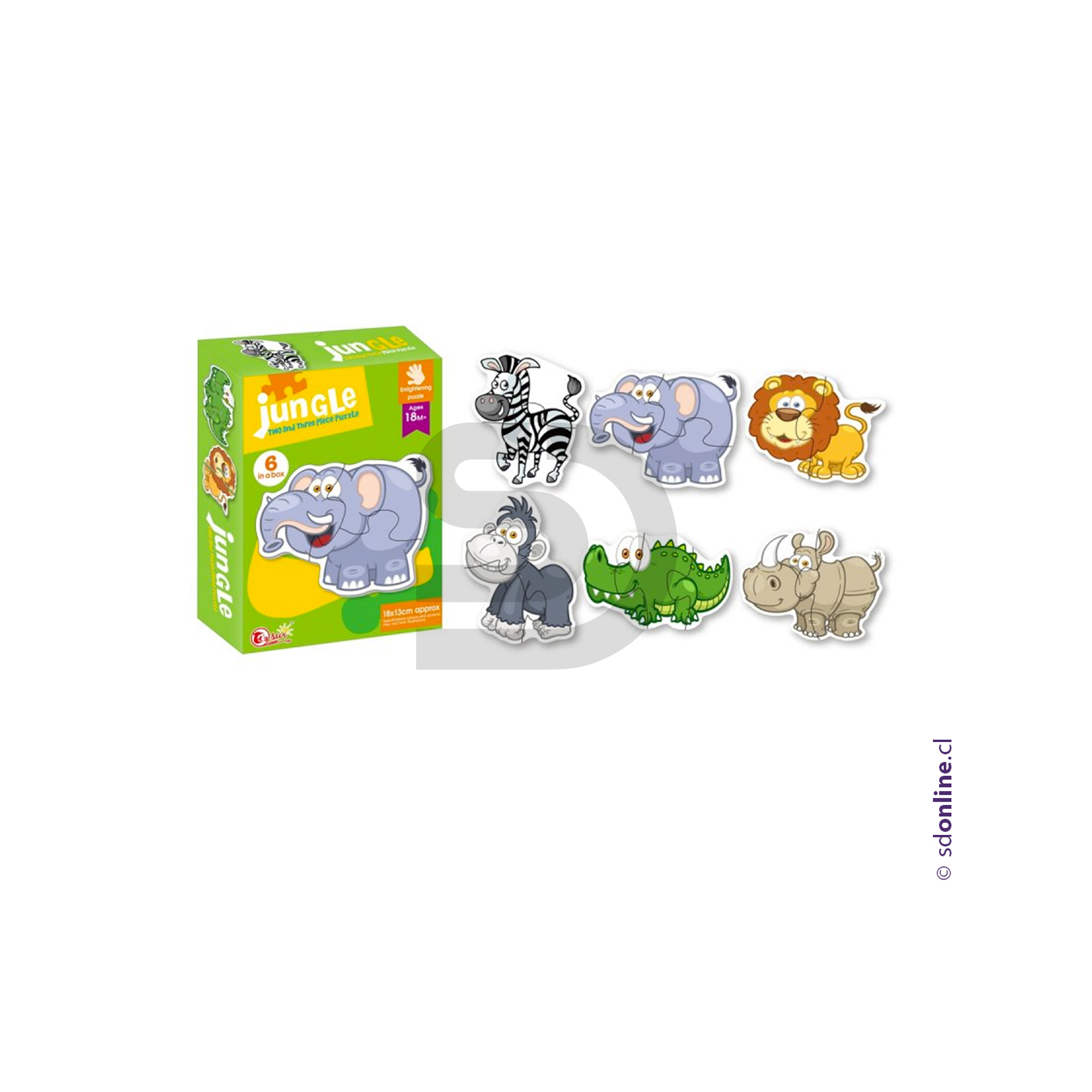 Puzzle Animales de la Selva 1