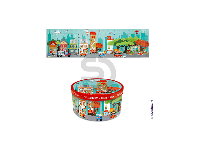 Puzzle 100pcs de piso, ciudad 1