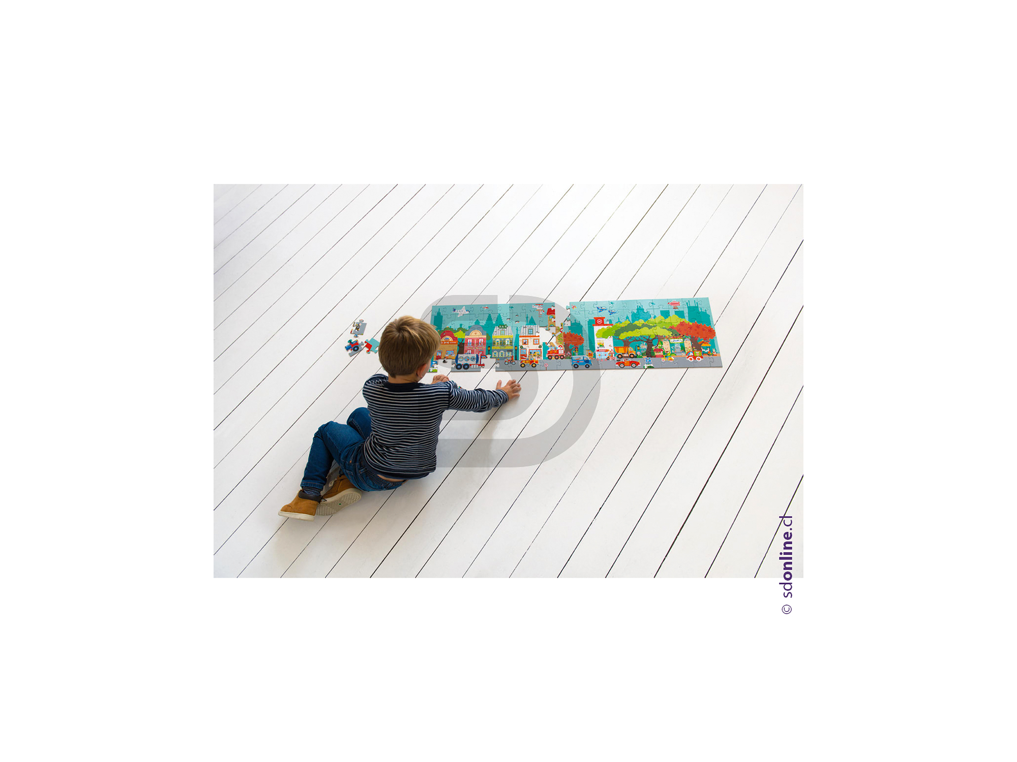 Puzzle 100pcs de piso, ciudad 2