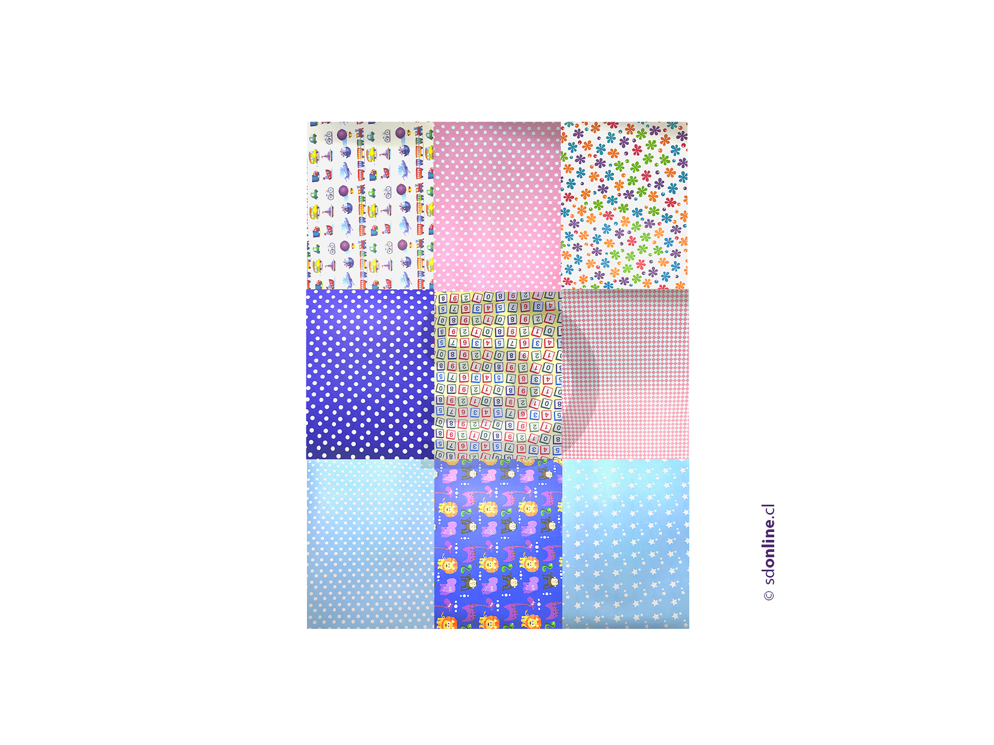 Papel entretenido 50x70 cms diferentes diseños 1