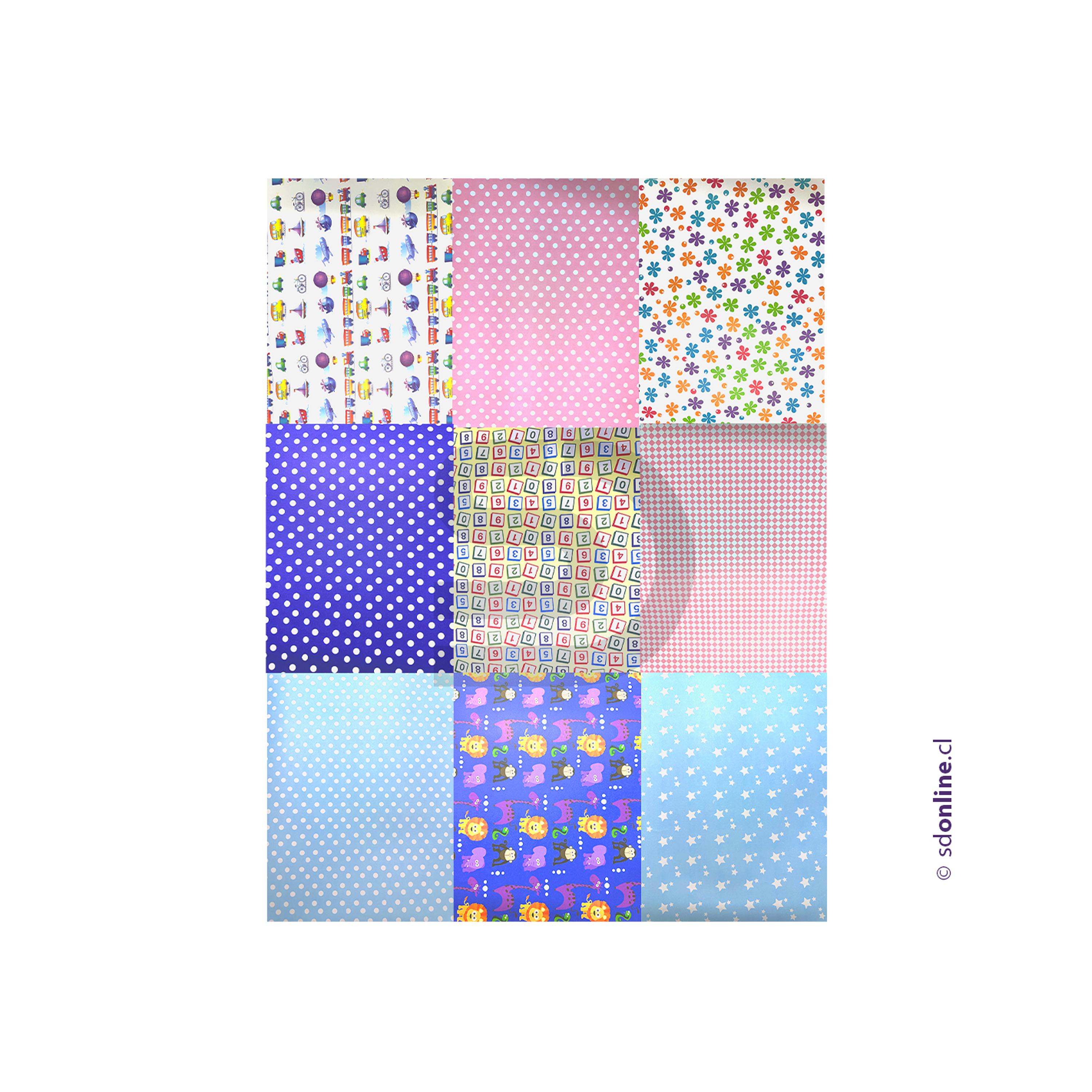 Papel entretenido 50x70 cms diferentes diseños 1