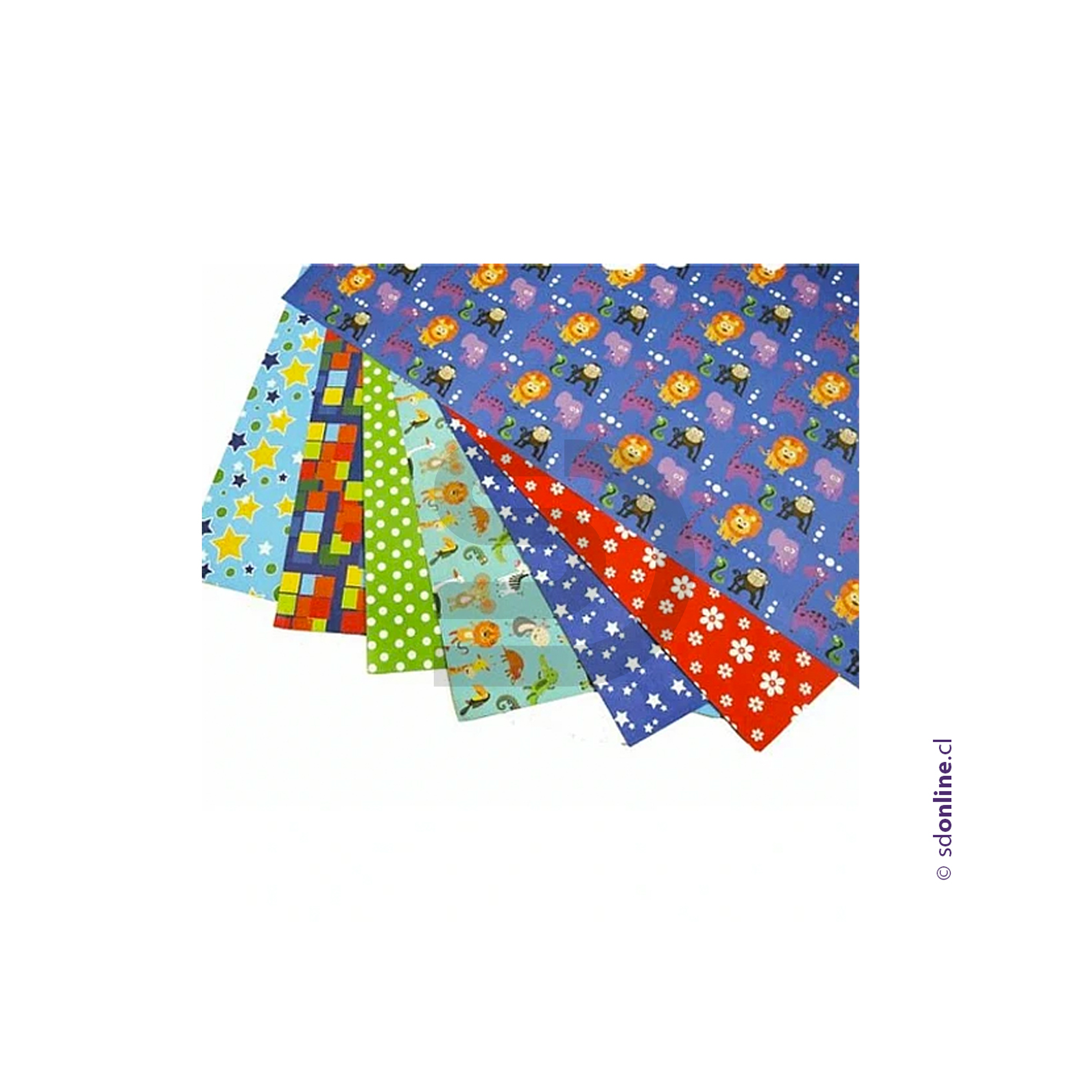 Papel entretenido 50x70 cms diferentes diseños 3