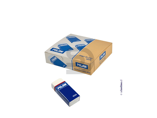Pack de 20 Gomas de borrar Milan 4020 1