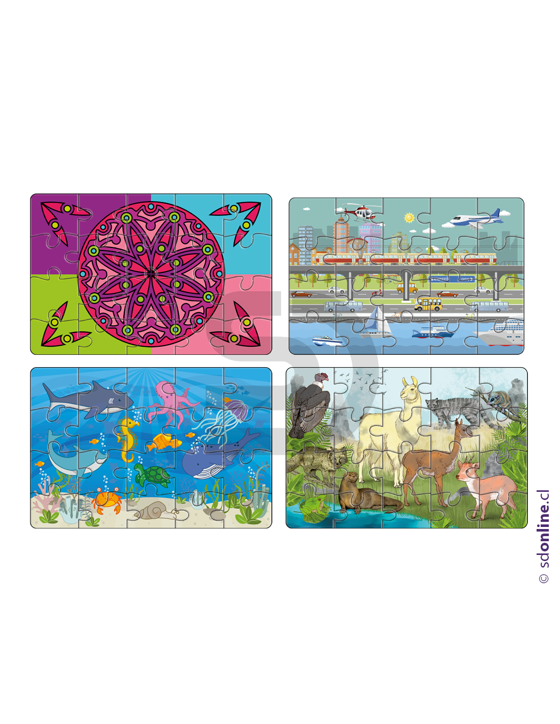 Puzzle -  pack 40 uds.