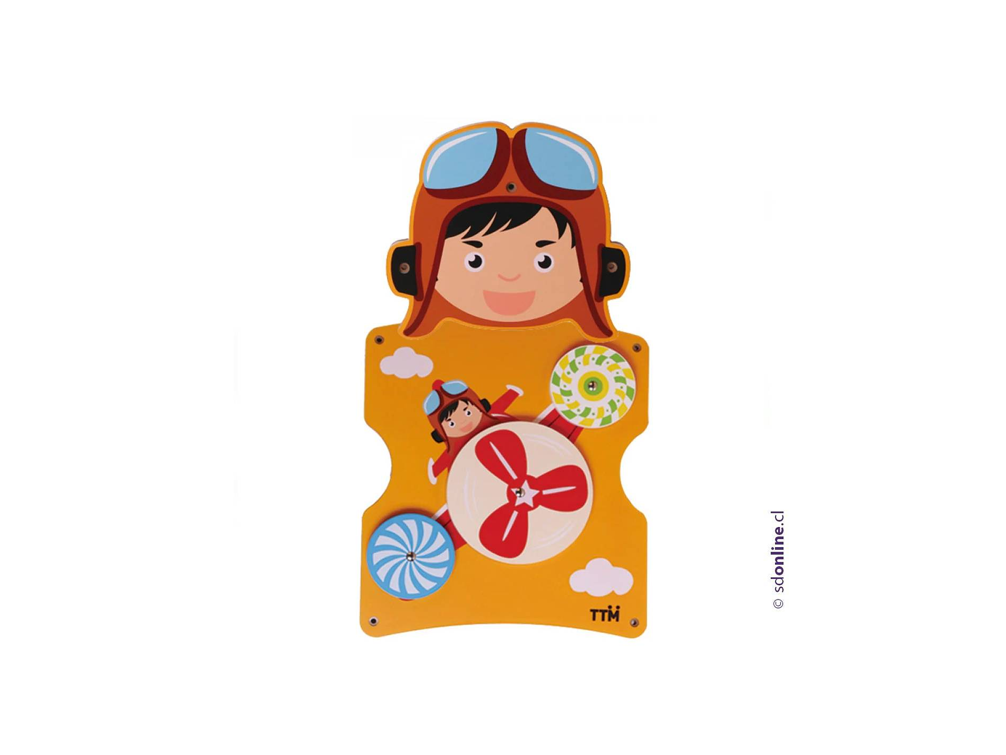 Panel de pared de madera  aviador 1