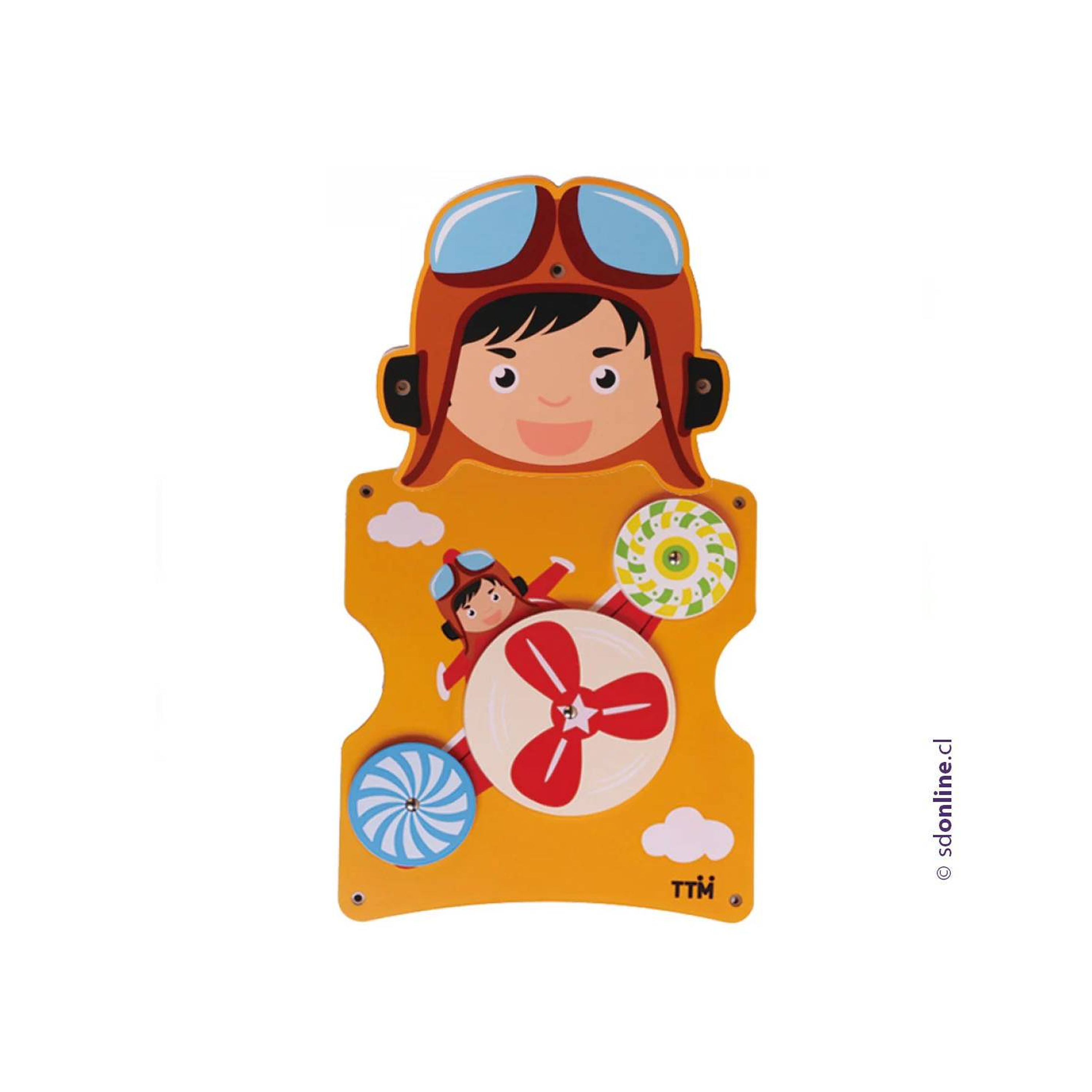 Panel de pared de madera  aviador 1