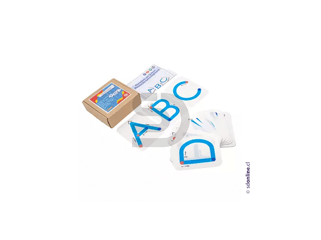 Letras abecedario mayúsculas con texturas 1