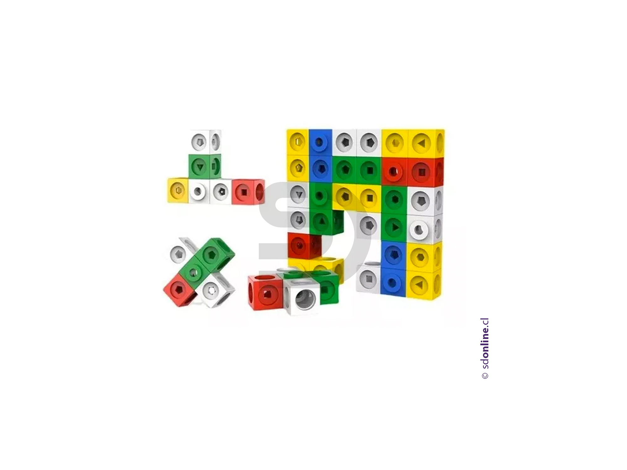 Kit matemático básico 146 piezas con cubos 1