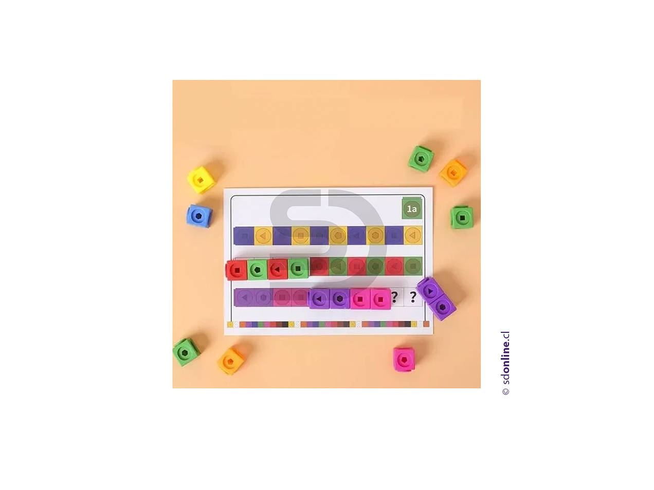 Kit matemático básico 146 piezas con cubos 2