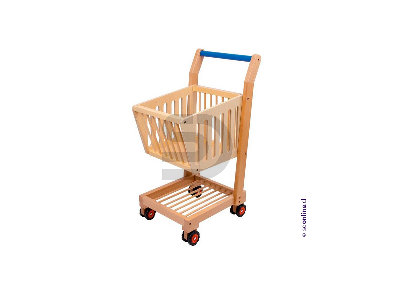 Carro supermercado madera 1