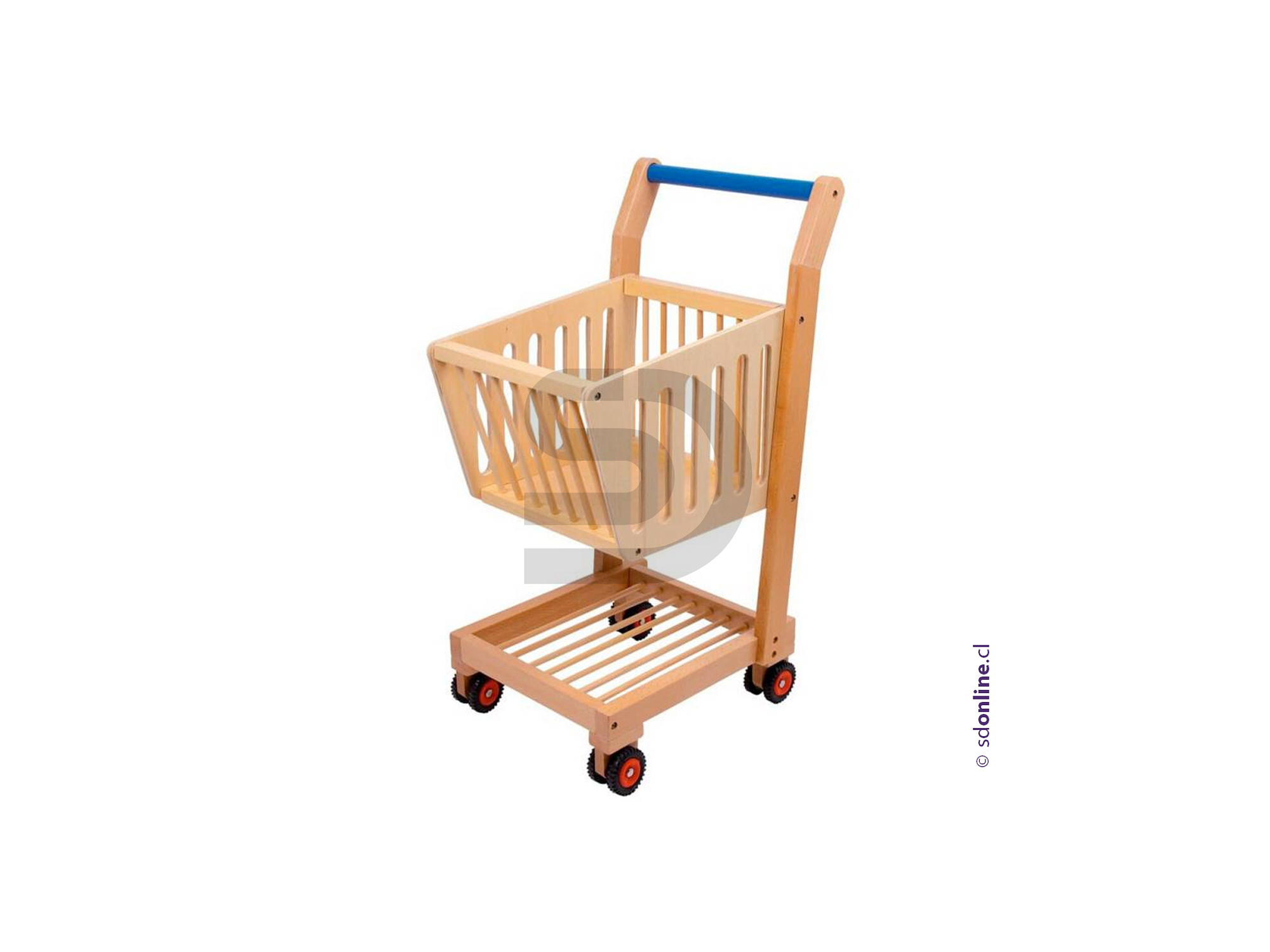 Carro supermercado madera 1