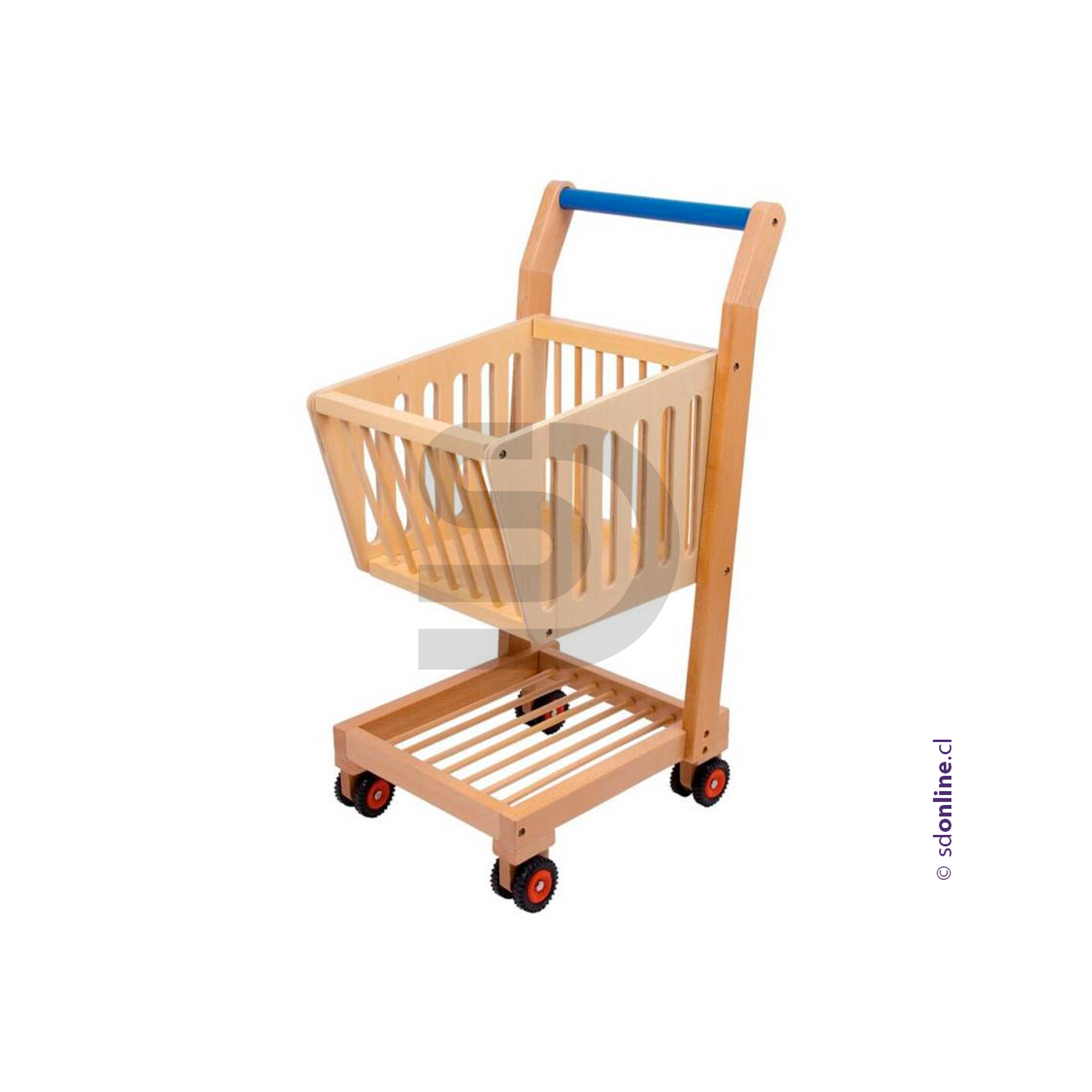 Carro supermercado madera 1