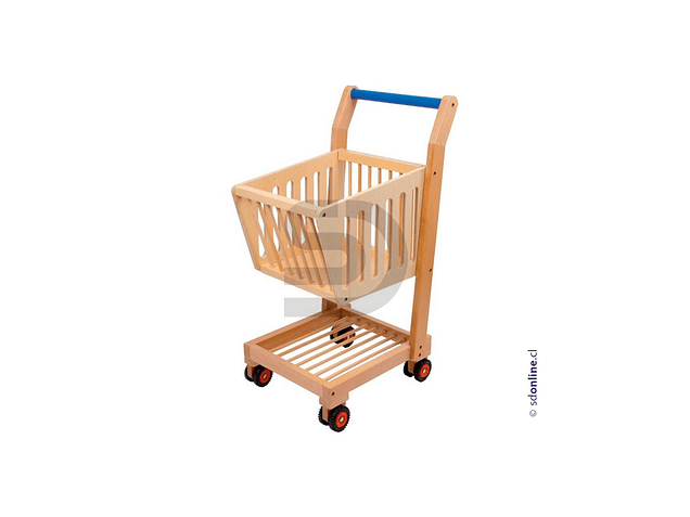 Carro supermercado madera 1