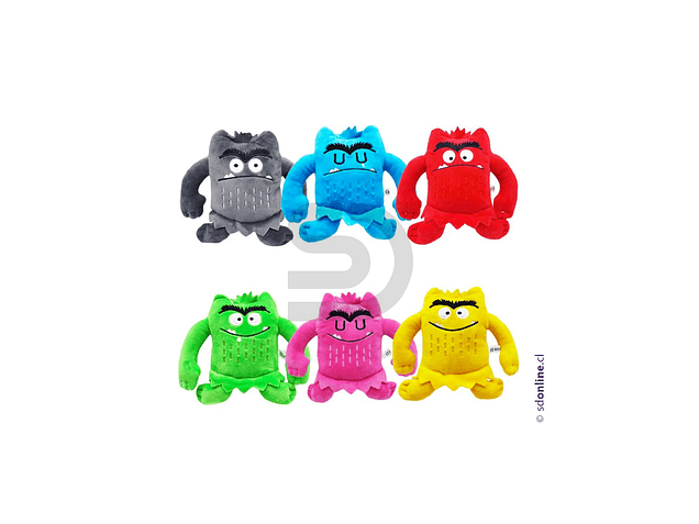 Set peluches monstruo de colores 1