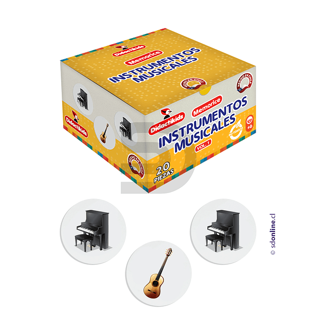 Memorice de Instrumentos musicales - Vol. 1