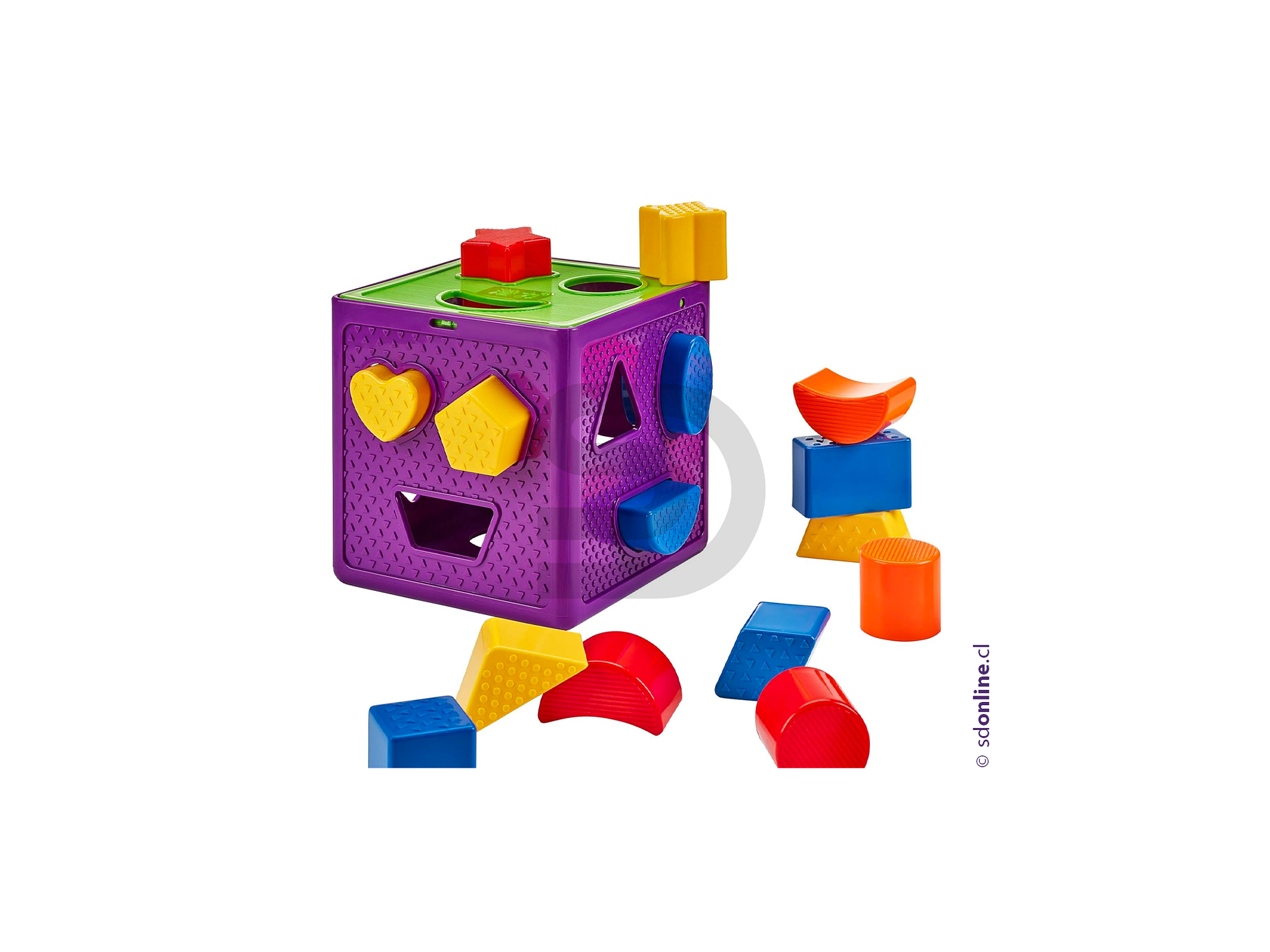 Cubo de  encaje figuras geométricas 1