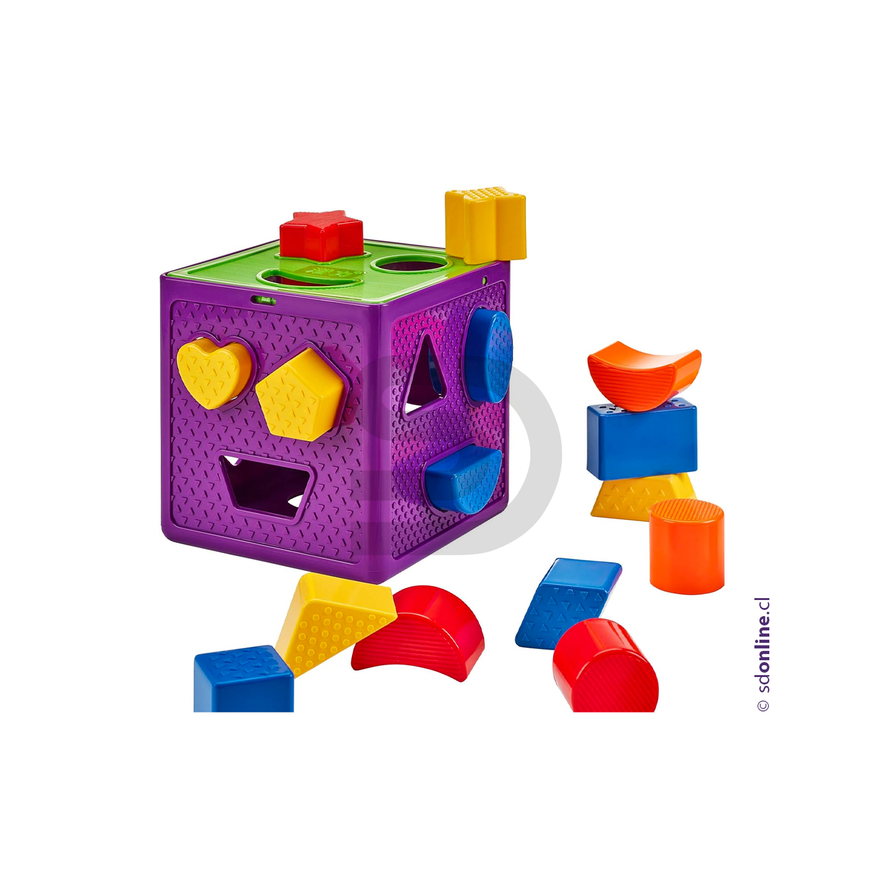 Cubo de  encaje figuras geométricas 1