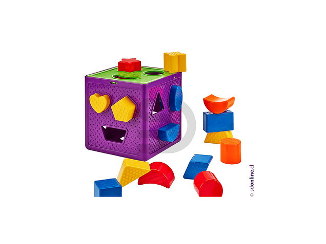 Cubo de  encaje figuras geométricas 1
