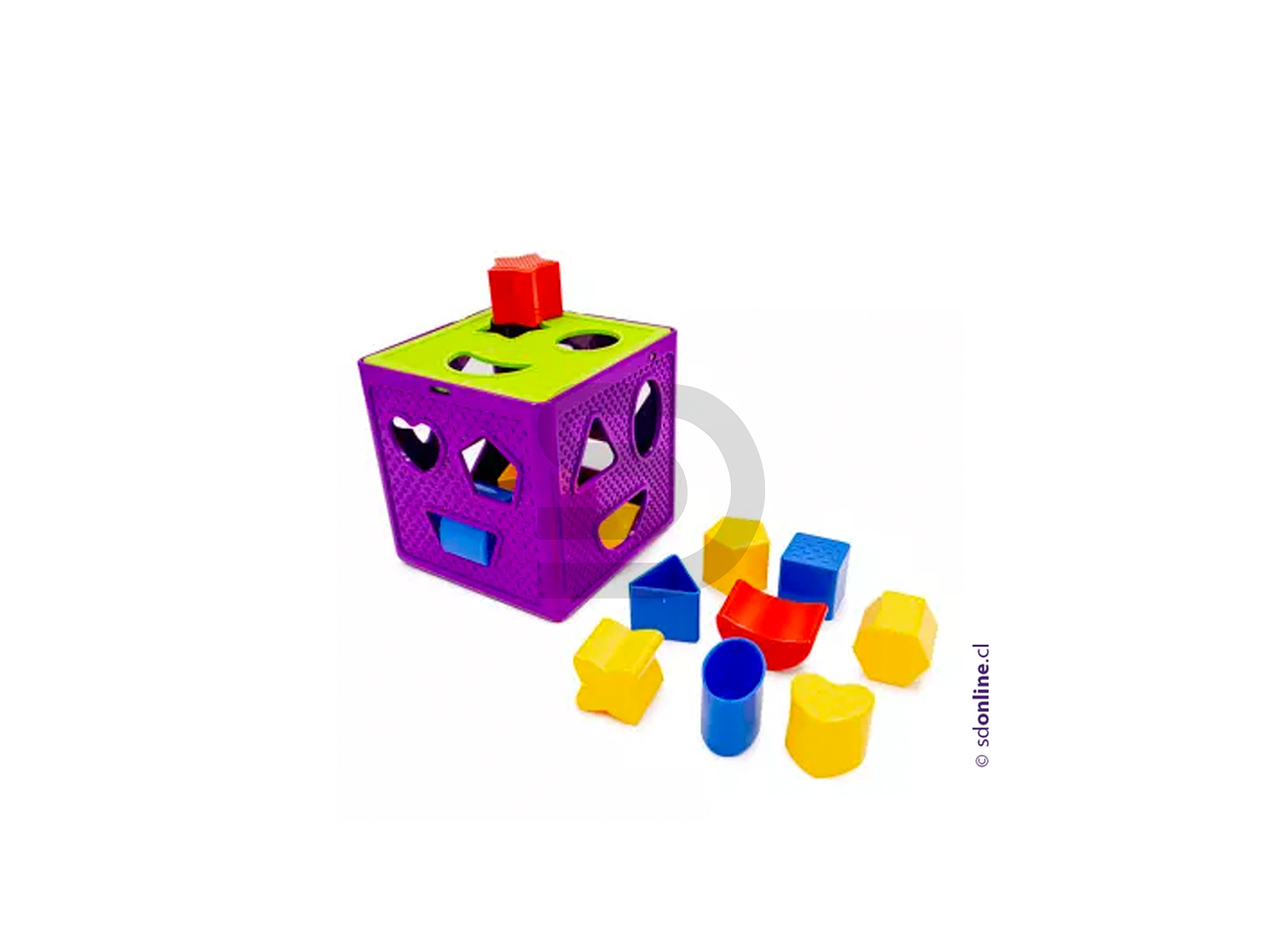 Cubo de  encaje figuras geométricas 2