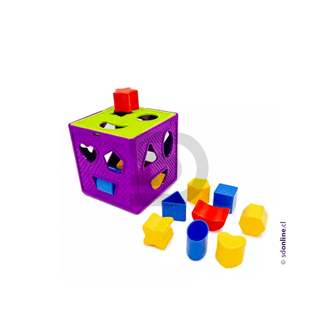 Cubo de  encaje figuras geométricas