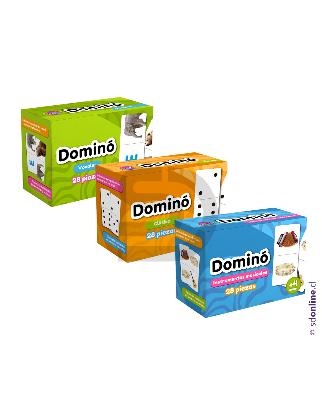 Kit 3 dominós temáticas