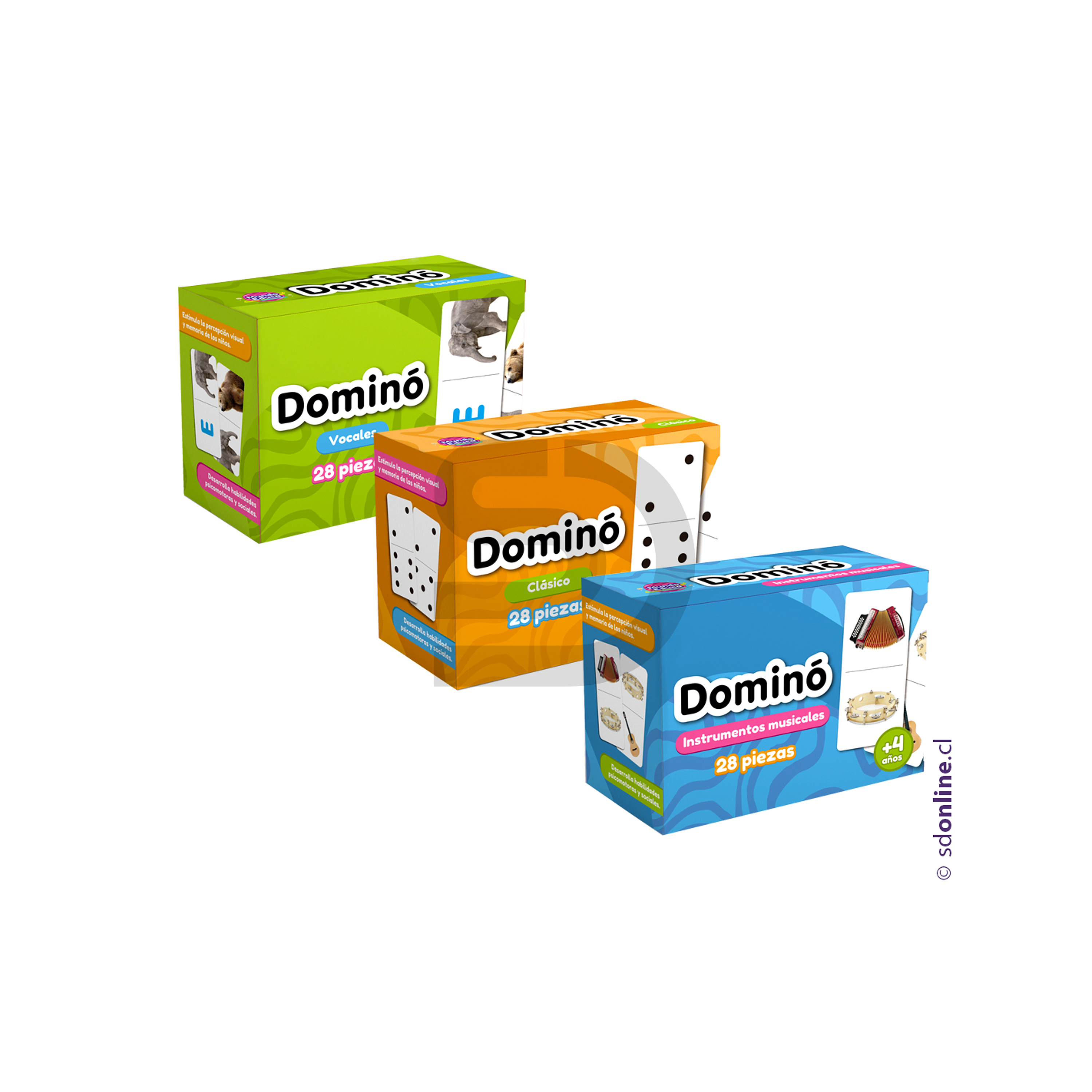 Kit 3 dominós temáticas  1