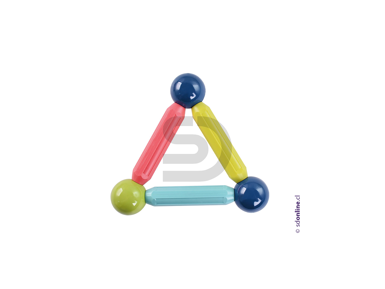 Juego construcción magnético con barras  1