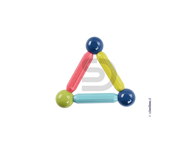 Juego construcción magnético con barras  1