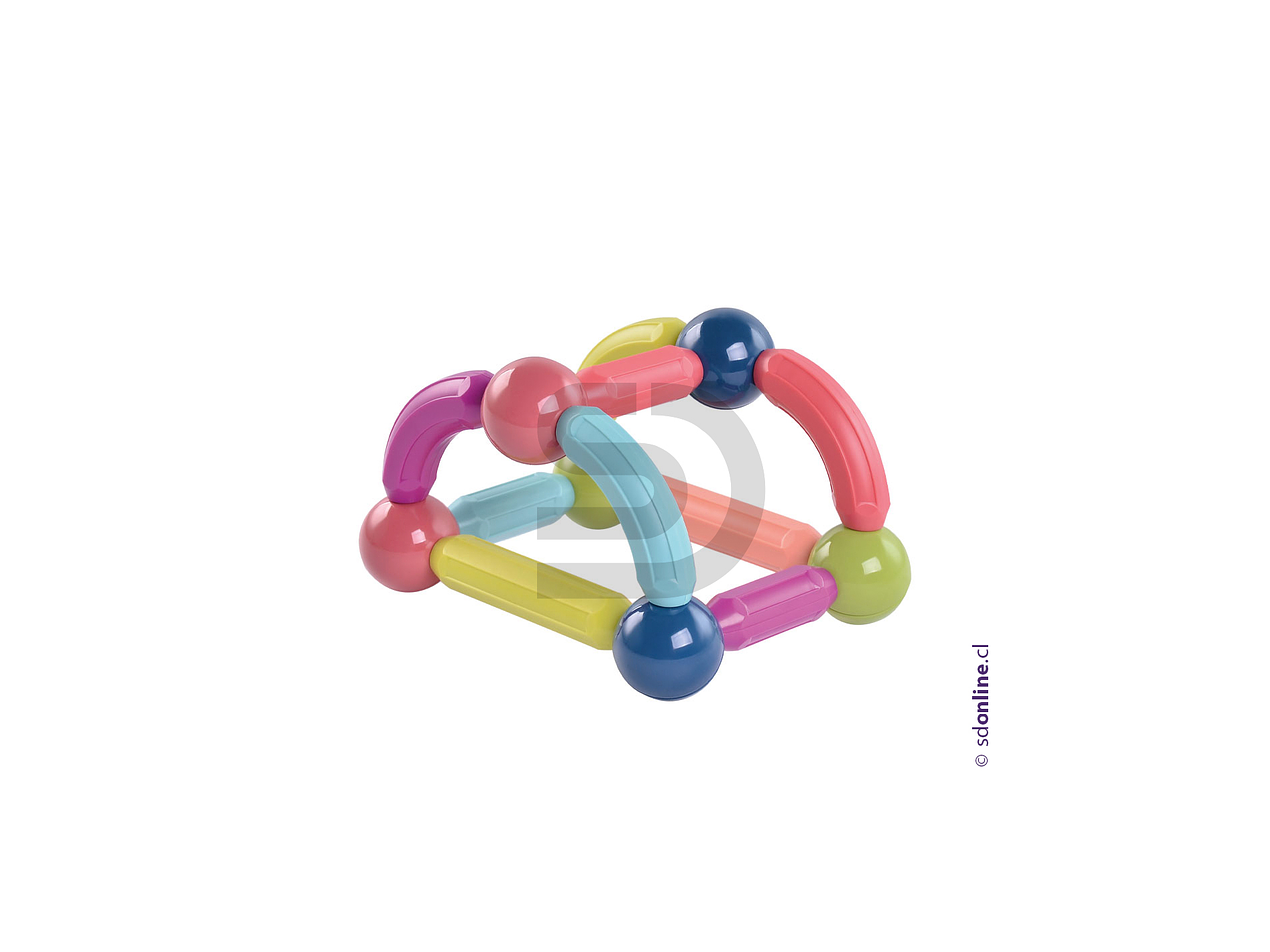 Juego construcción magnético con barras  2