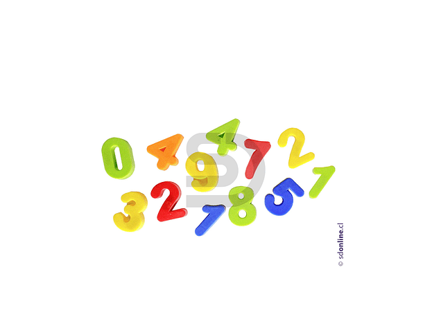 Números magnéticos jumbo 88 pzas. 2