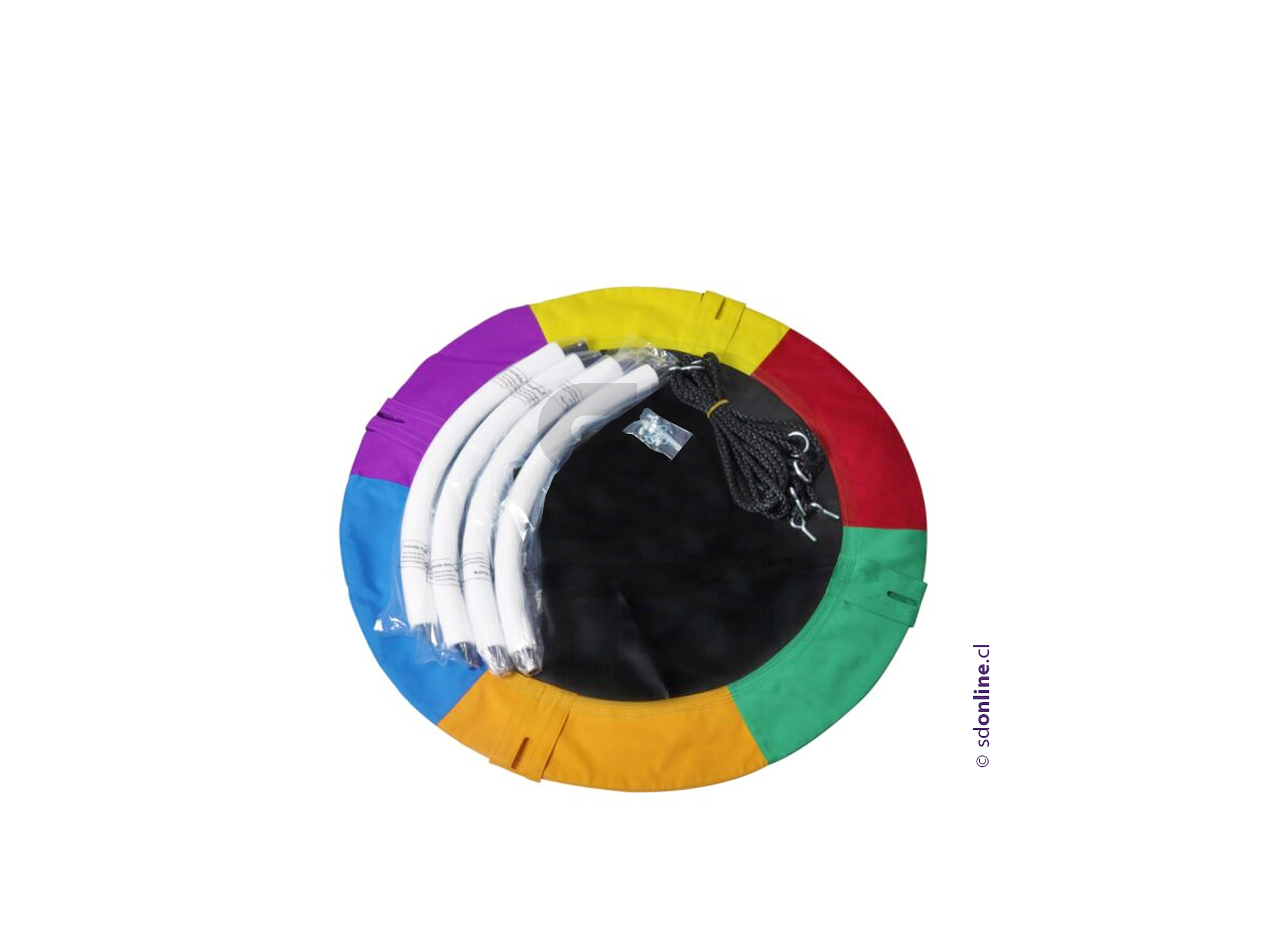 Columpio circular con sistema de anclaje al techo 3