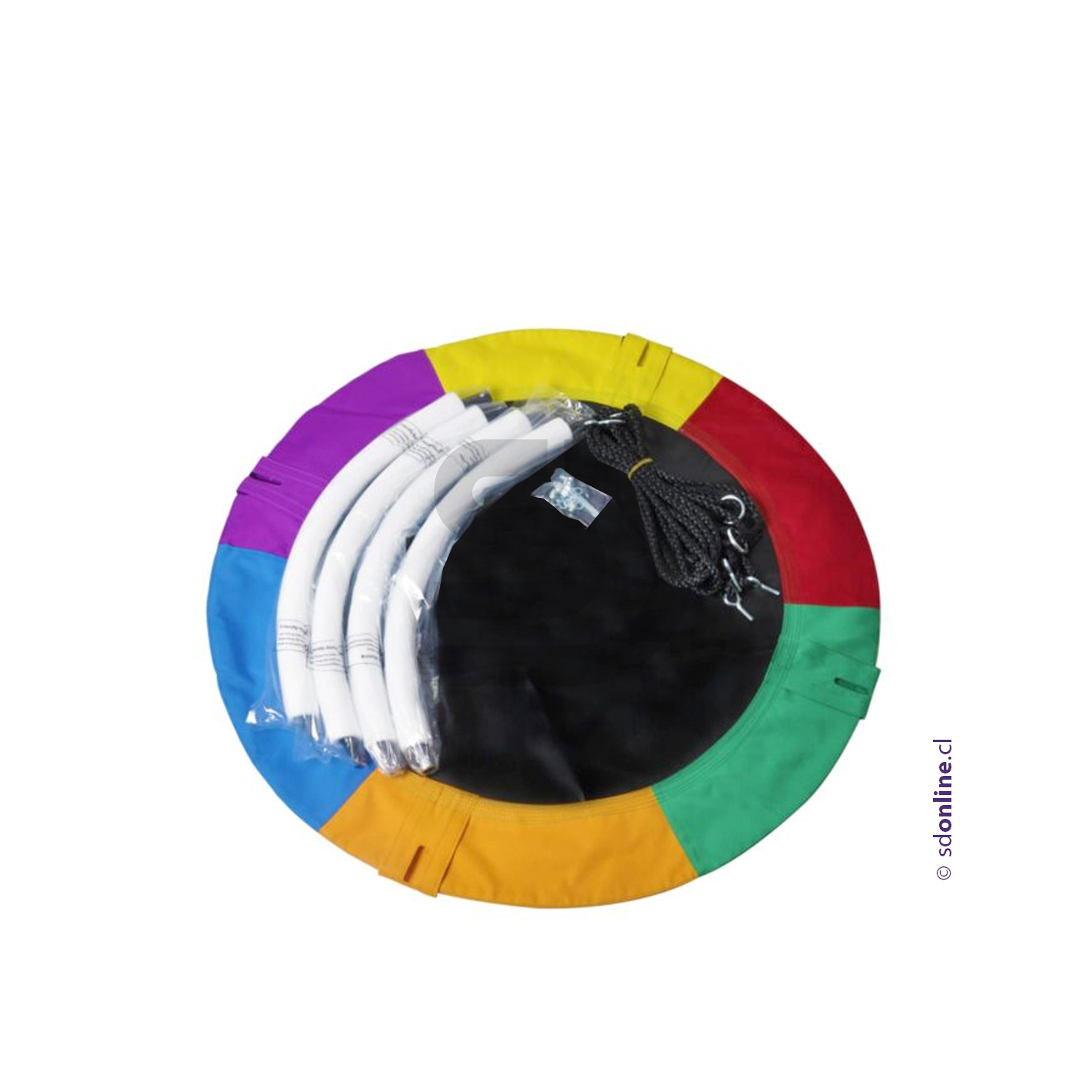 Columpio circular con sistema de anclaje al techo 3