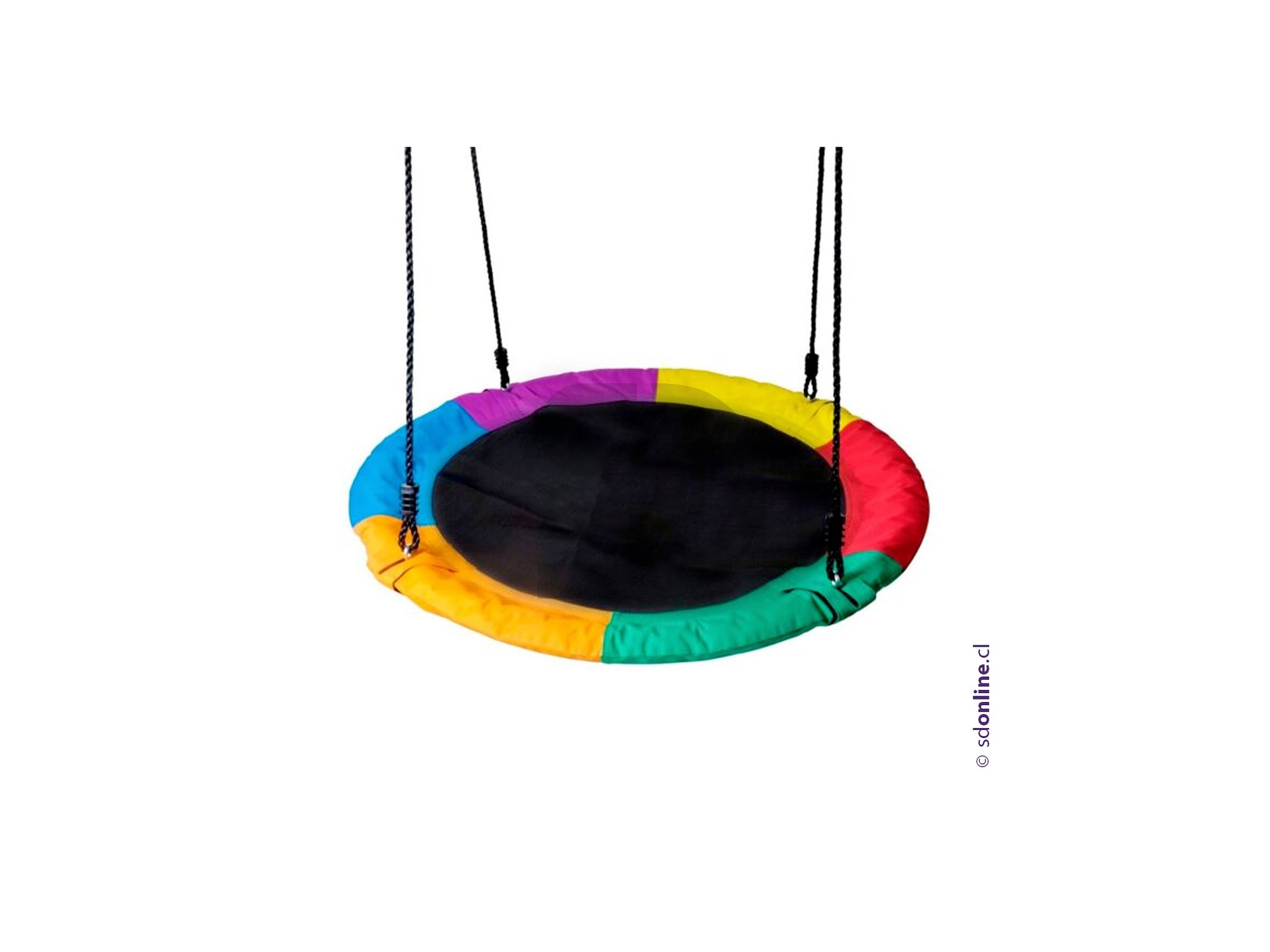 Columpio circular con sistema de anclaje al techo 1