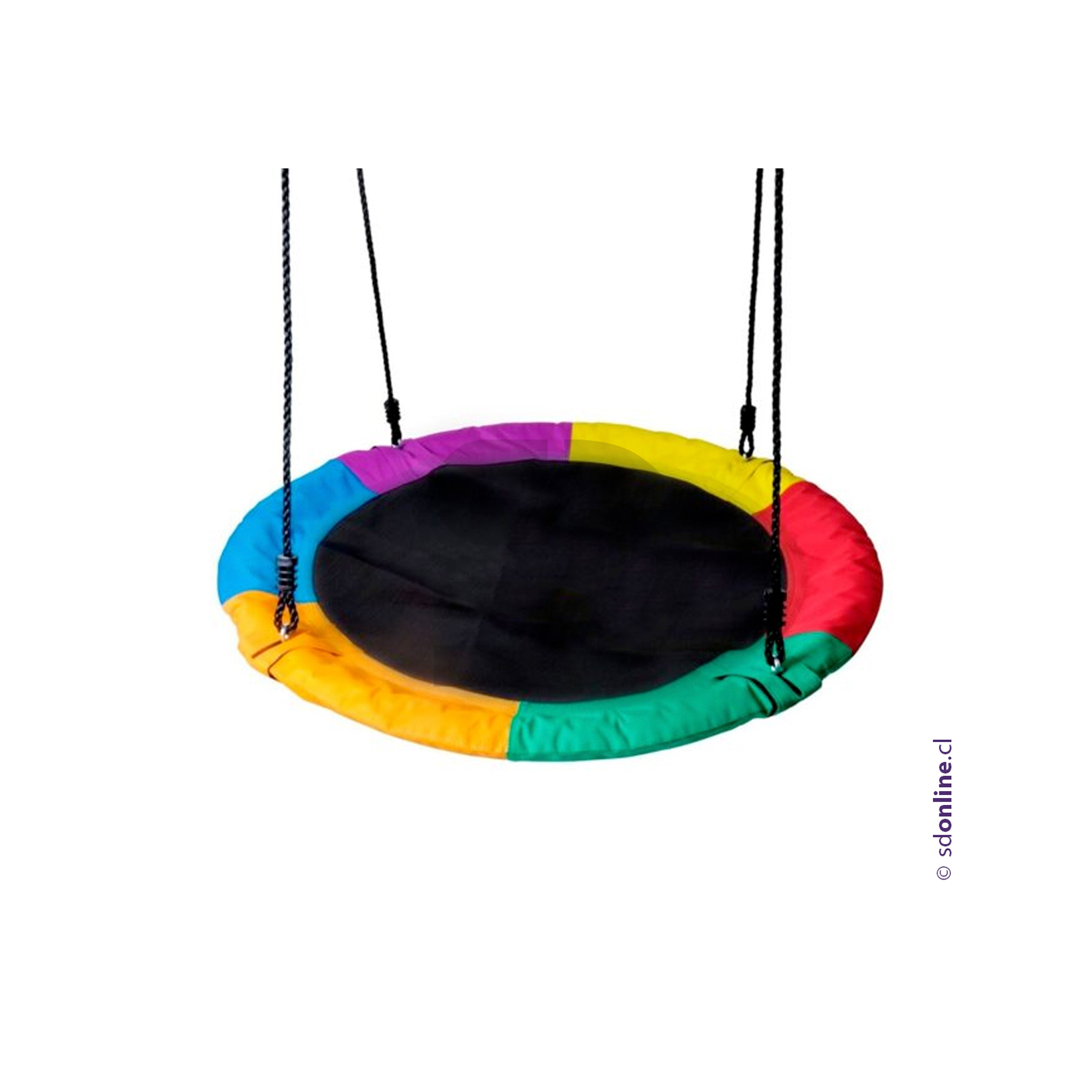 Columpio circular con sistema de anclaje al techo 1