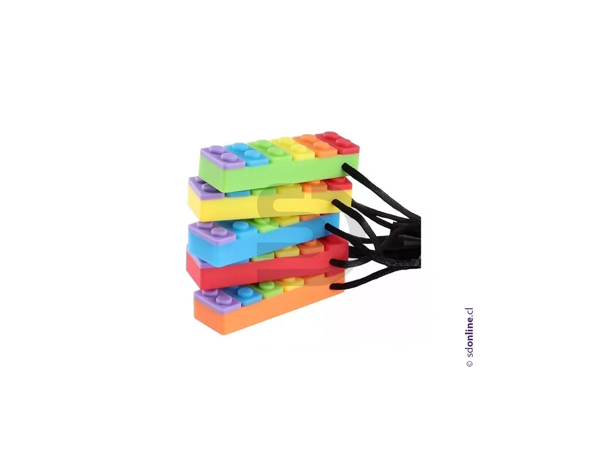 Mordedor sensorial lego multicolor 4