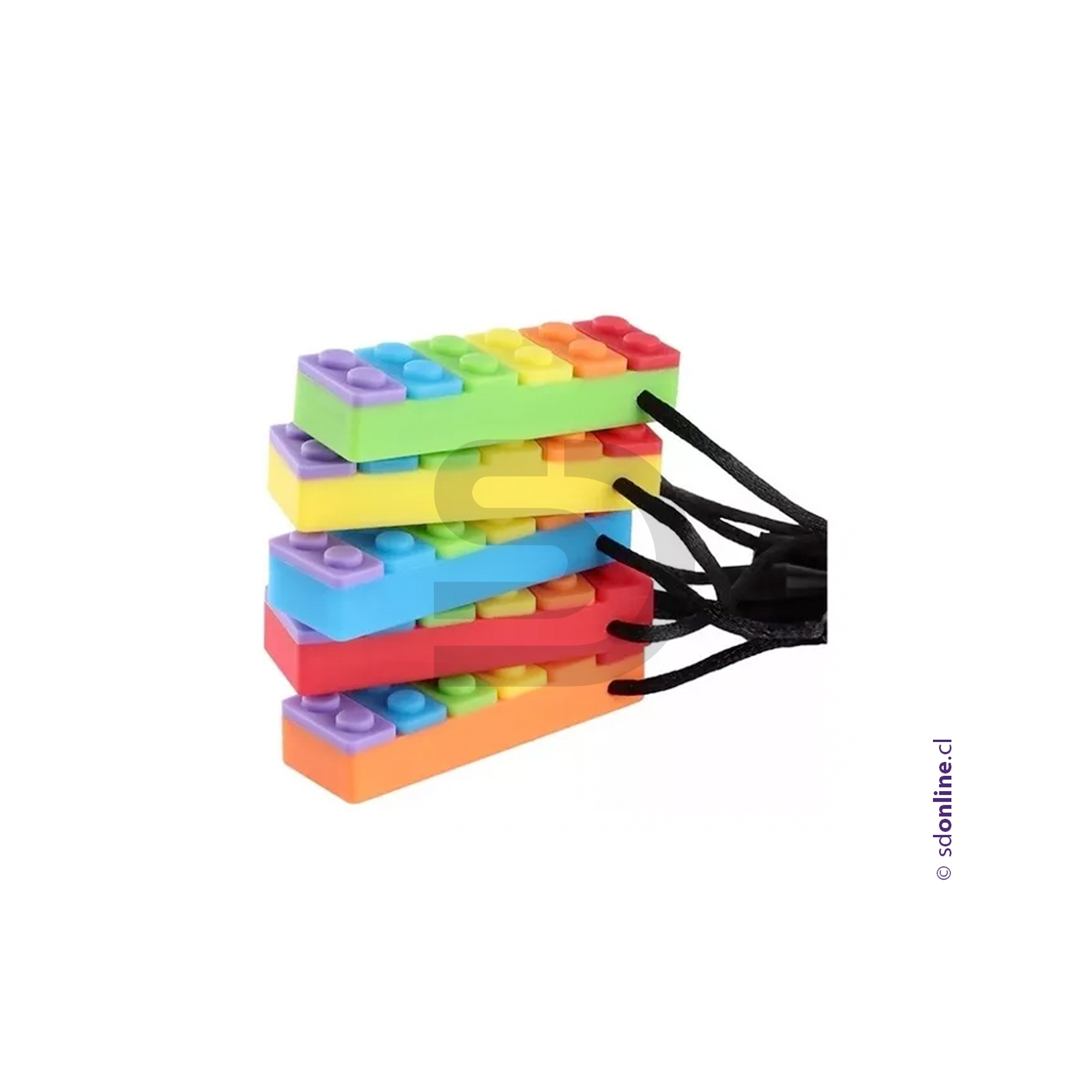 Mordedor sensorial lego multicolor 4