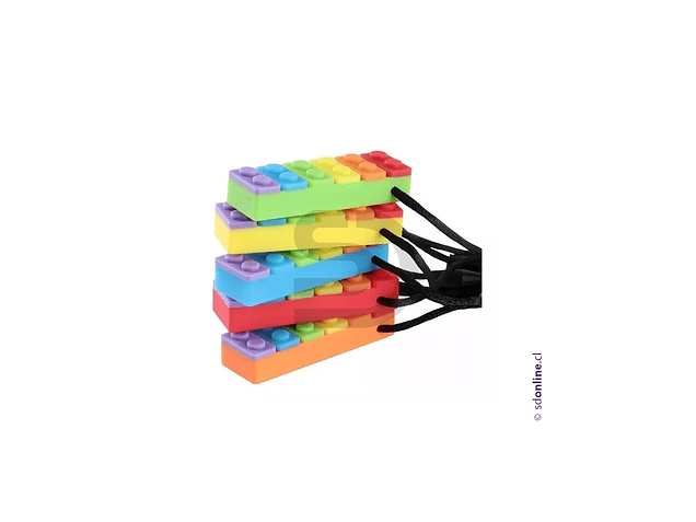 Mordedor sensorial lego multicolor 4