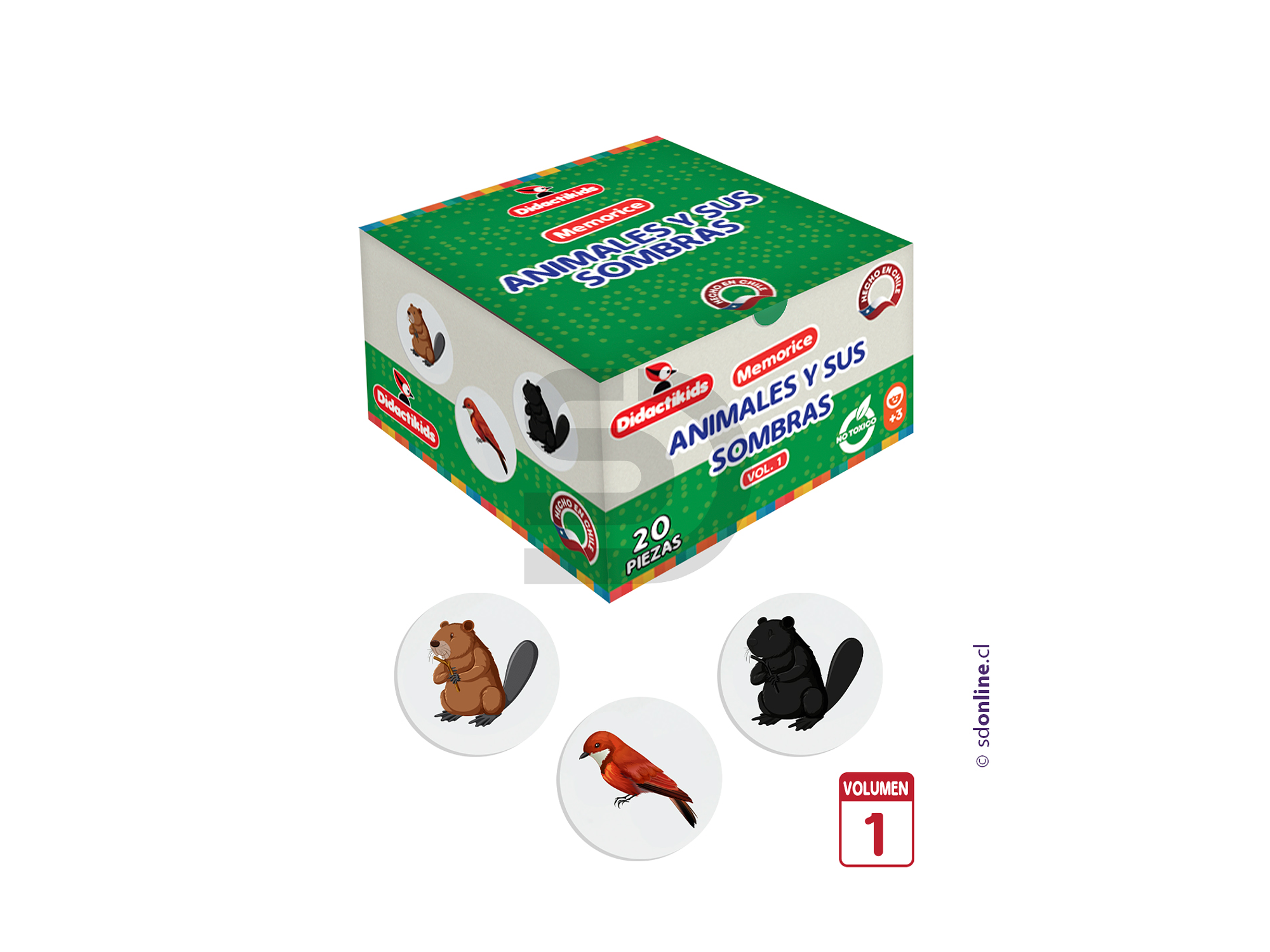 Memorice animales y sus sombras 1