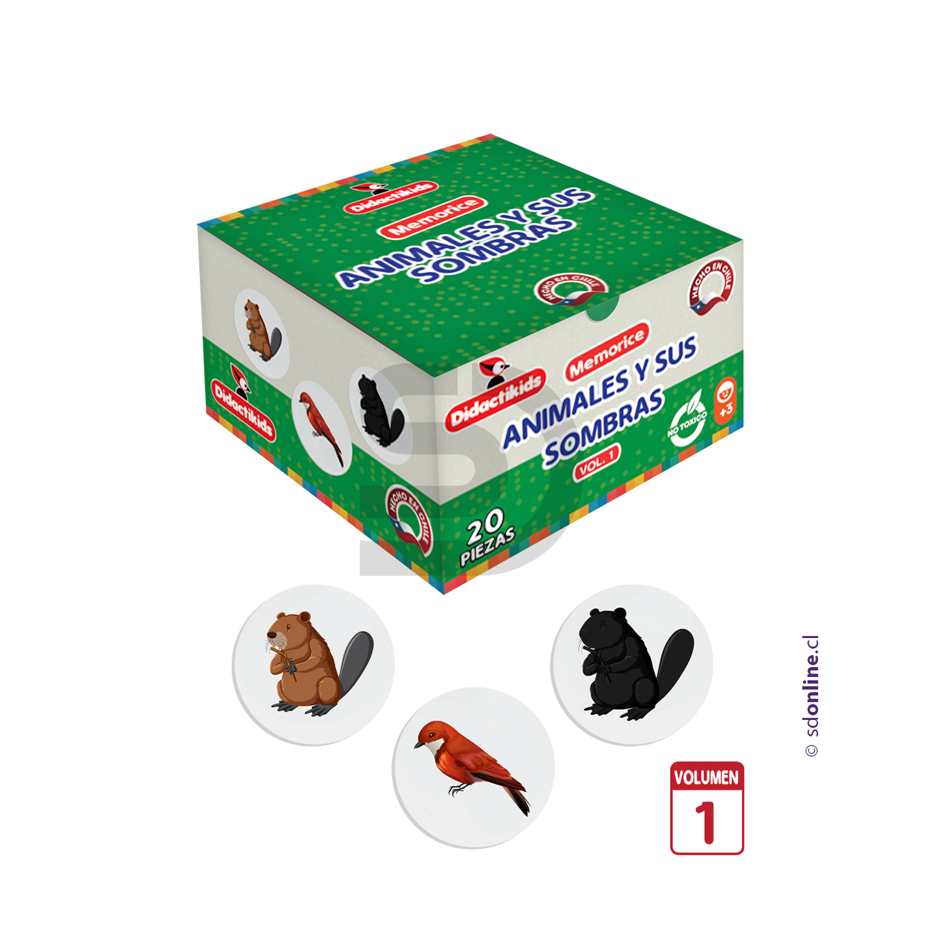 Memorice animales y sus sombras 1