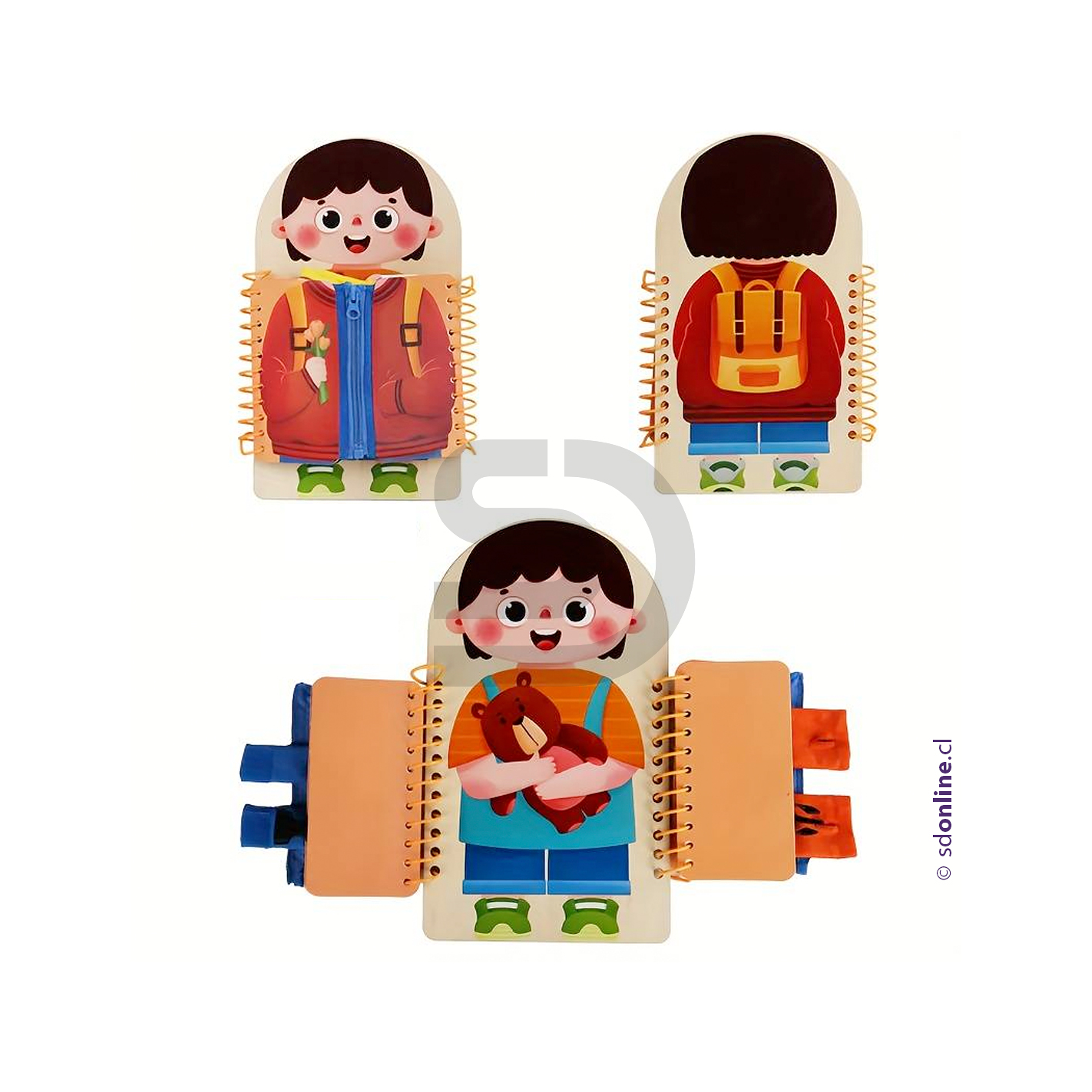 Libro sensorial con actividades motrices 3