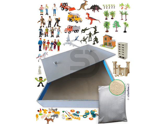 Caja de arena más kit de trabajo básico 1  3