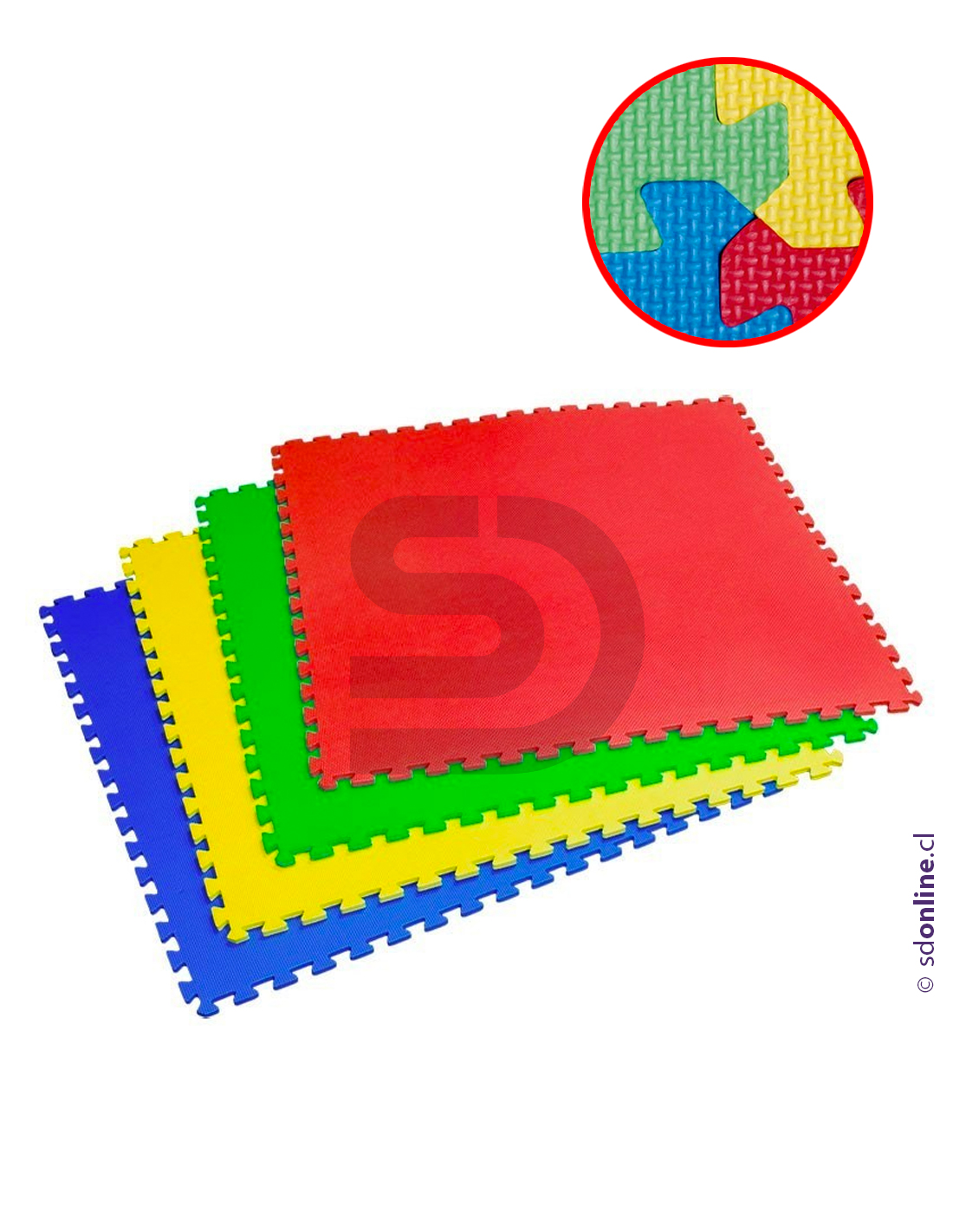 Set alfombras 4 colores