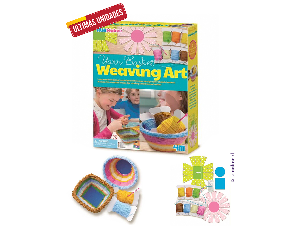 Manualidades con lana y canastas 1