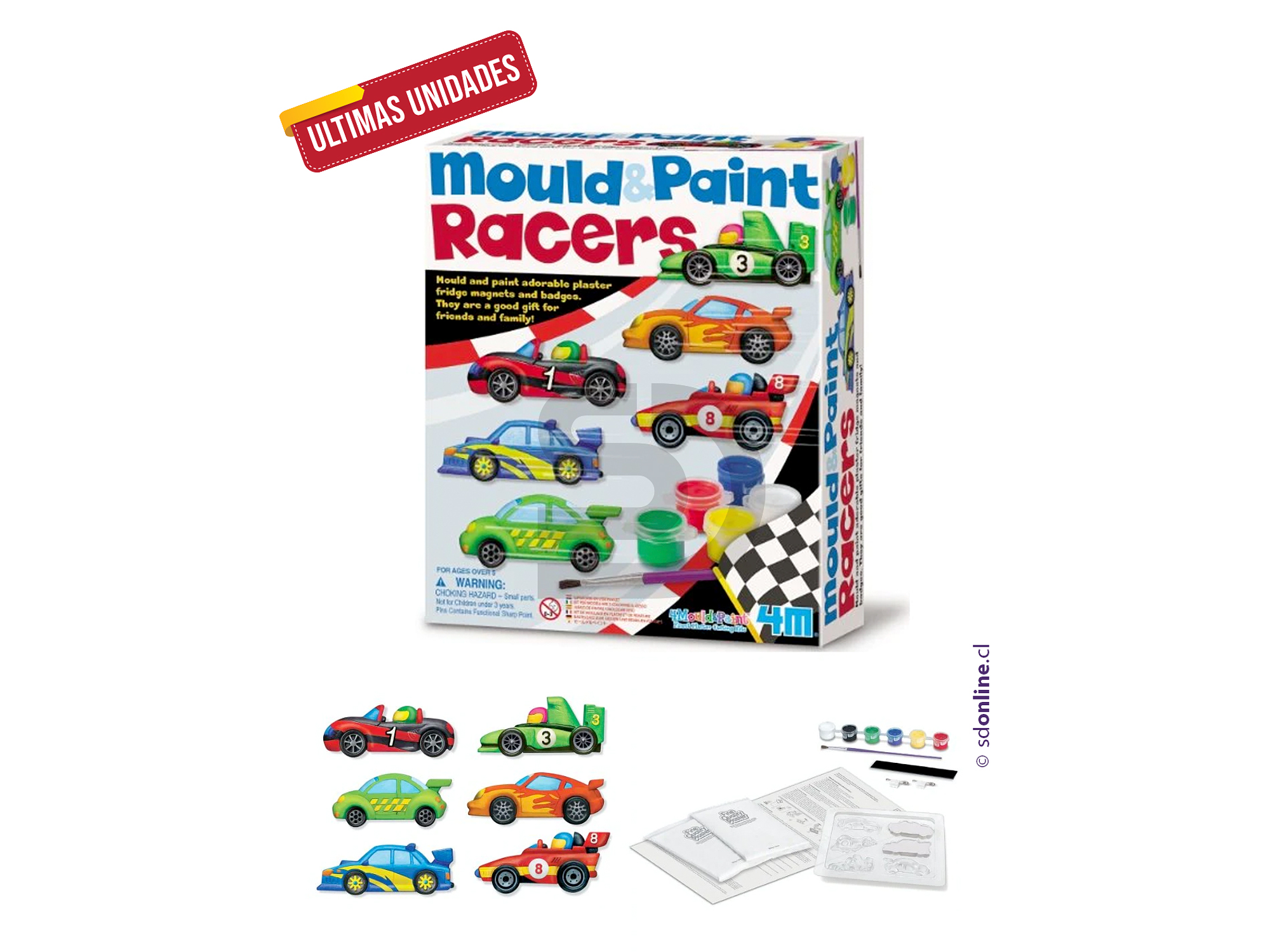 Moldea y pinta autos en yeso 1